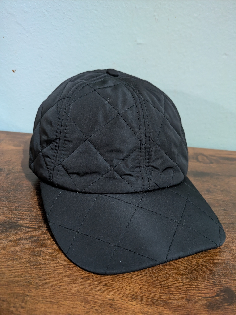 H&M Black Quilted Cap-Style Jacket